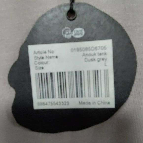 NWT Cheap Monday Women's Dusk Gray ANOUK Tank Top Size Large - Picture 9 of 14